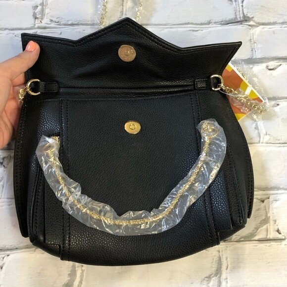 𝅺NWT Danielle Nicole Nora Black Leather Bag - Picture 4 of 8